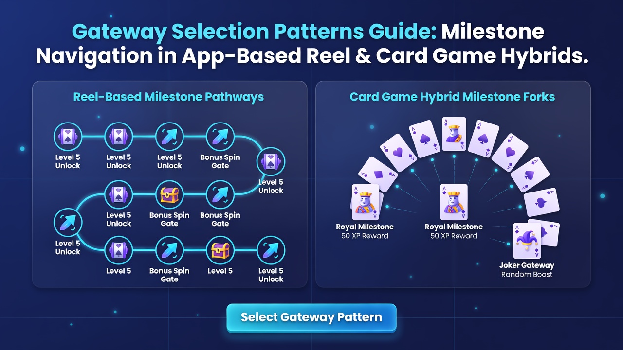 Detailed view of milestone progression linked to gateway choices in hybrid gaming apps