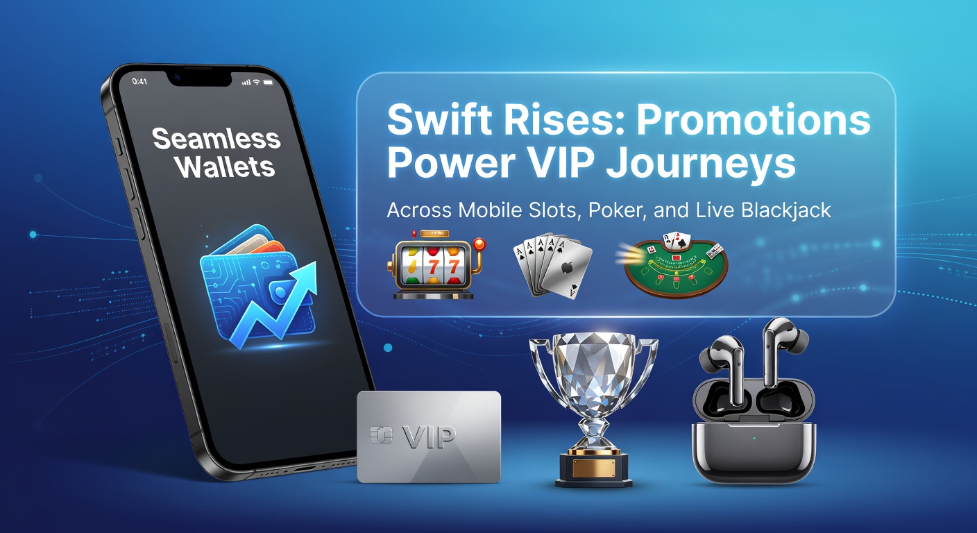 Dynamic live blackjack table on a mobile device with overlaid VIP promotion banners and seamless wallet deposit prompts